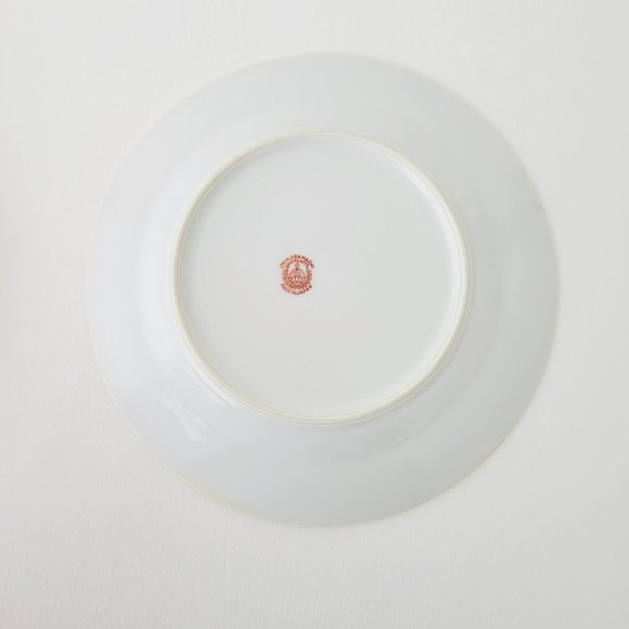 Vintage Floral Chikaramachi Gold & Cream Embossed Hand-Painted Salad Plates(2) - Picture 7 of 13